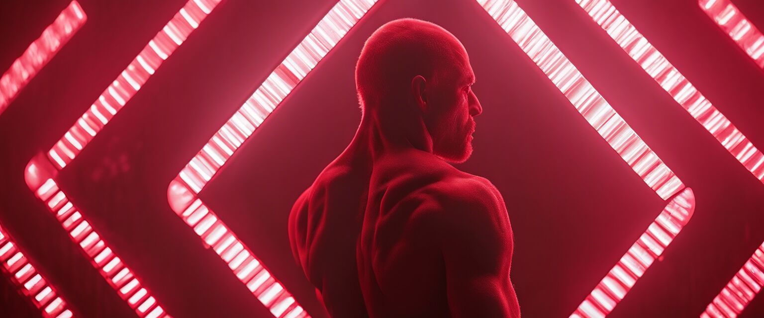 Red light therapy device for pain relief