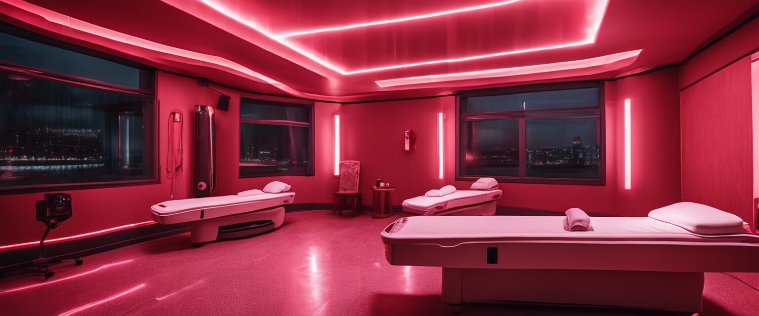 Red light therapy bed system