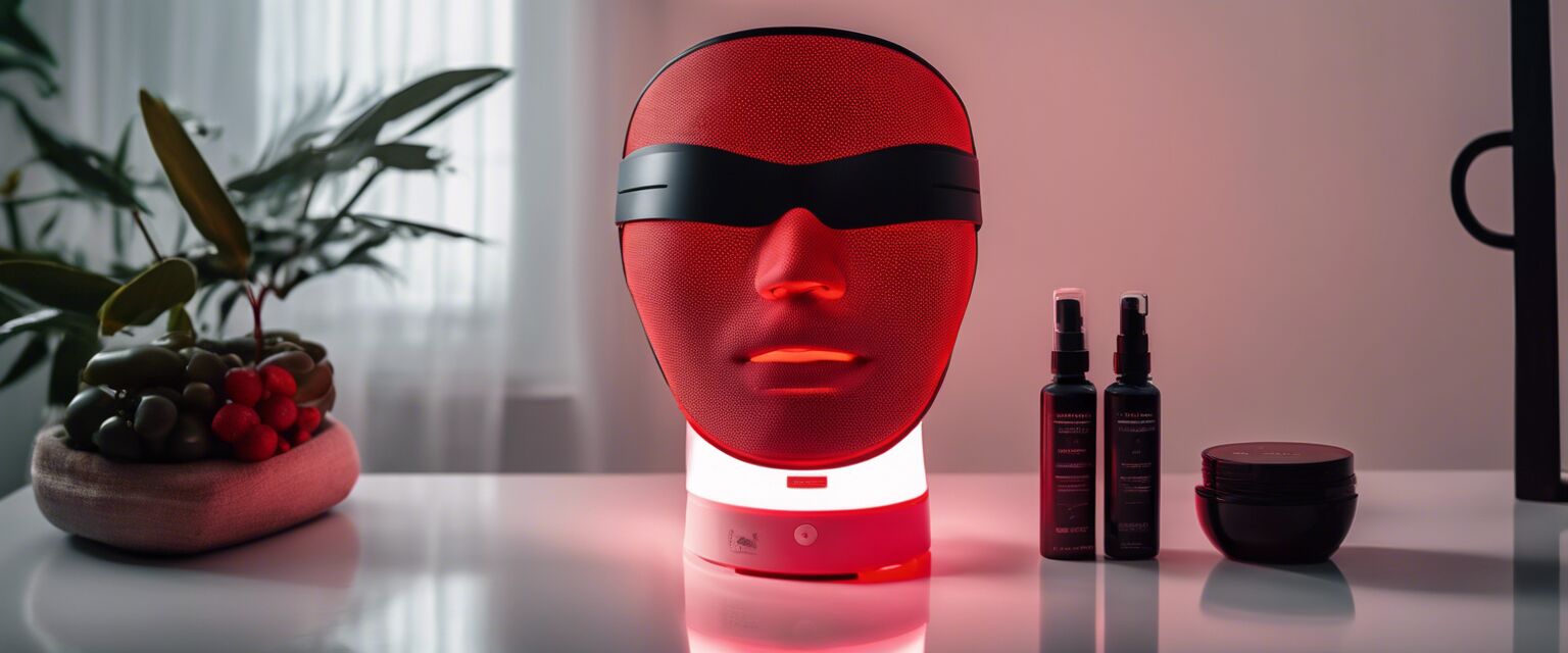 Red light therapy mask